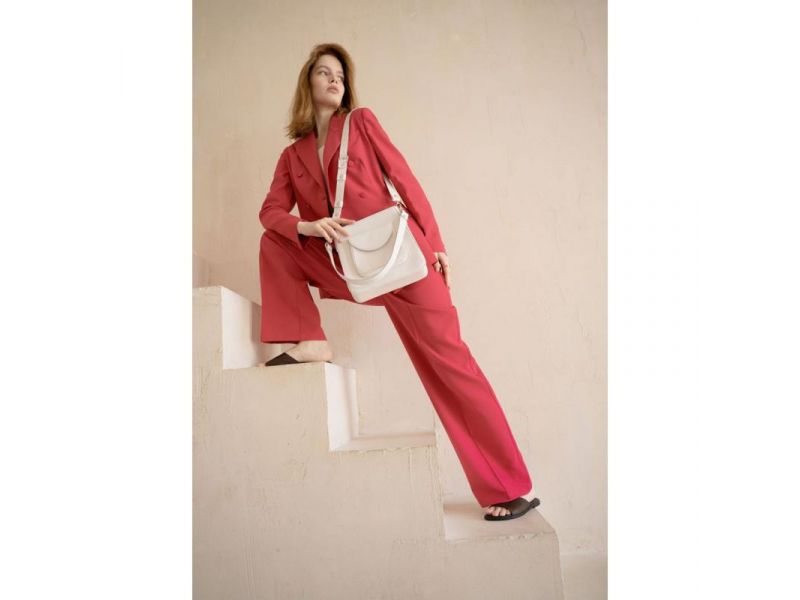 Женская кожаная сумка Stella белая, фото 1