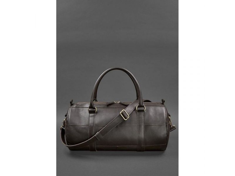 Кожаная сумка Harper темно-коричневая краст, фото 2