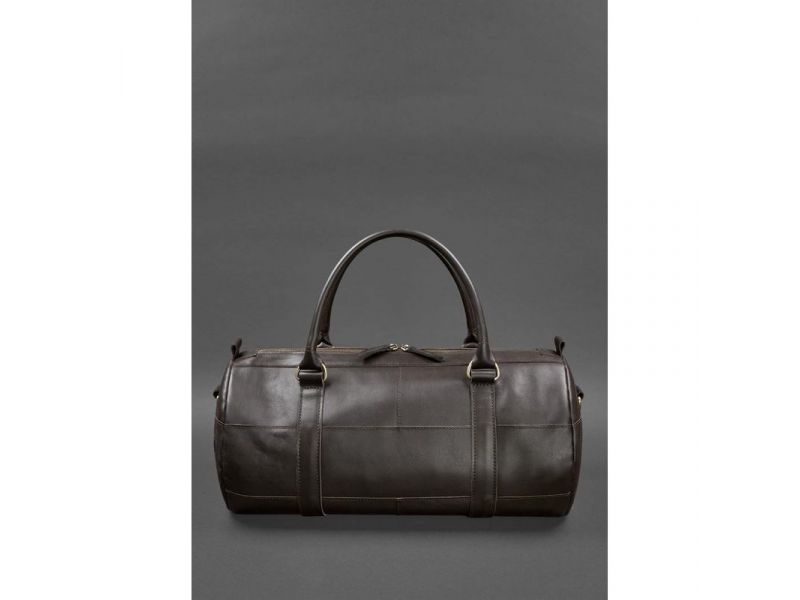 Кожаная сумка Harper темно-коричневая краст, фото 6