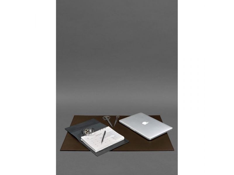 Накладка на стол руководителя - Кожаный бювар 1.0 Шоколад, фото 2