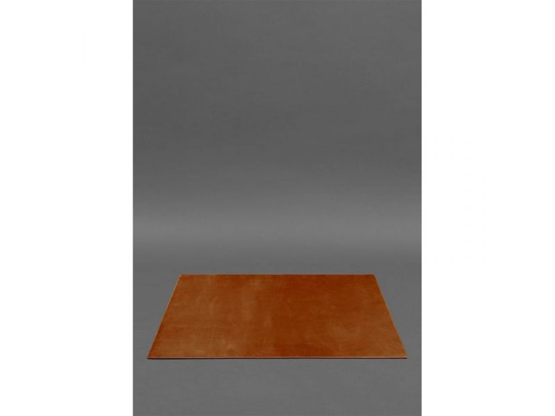 Накладка на стол руководителя - Кожаный бювар 1.0 Светло-коричневый Crazy Horse, фото 1