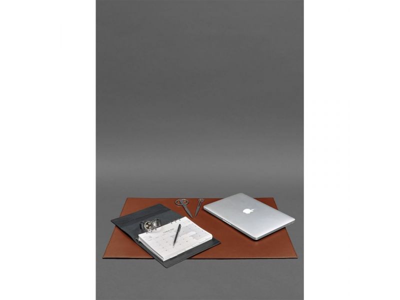 Накладка на стол руководителя - Кожаный бювар 1.0 Светло-коричневый, фото 2