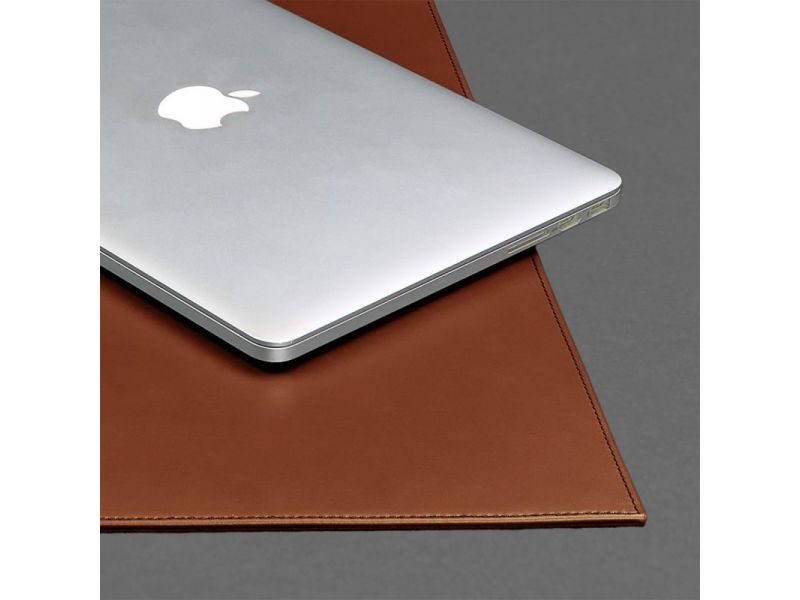 Накладка на стол руководителя - Кожаный бювар 1.0 Светло-коричневый, фото 5