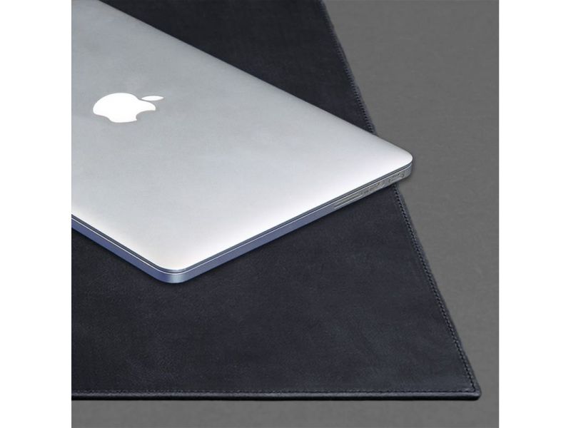 Накладка на стол руководителя - Кожаный бювар 1.0 Темно-синий Crazy Horse, фото 5