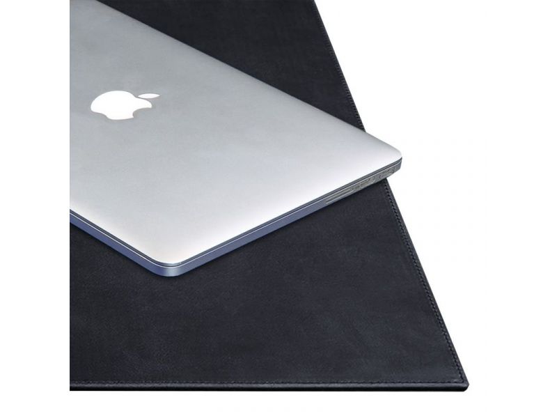 Накладка на стол руководителя - Кожаный бювар 1.0 Темно-синий Crazy Horse, фото 6