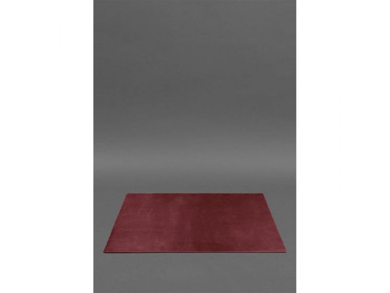 Накладка на стол руководителя - Кожаный бювар 1.0 Бордовый Crazy Horse, фото 1