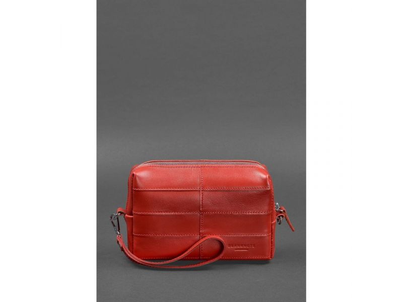 Кожаная косметичка-несессер 3.1 Красный краст, фото 2