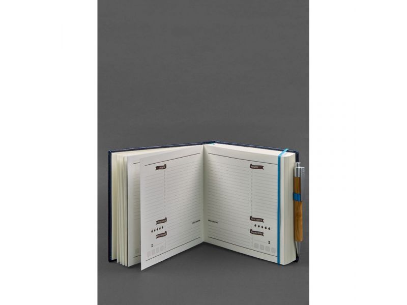 Кук-бук для записи рецептов Книга кулинарных секретов в синей обложке, фото 2