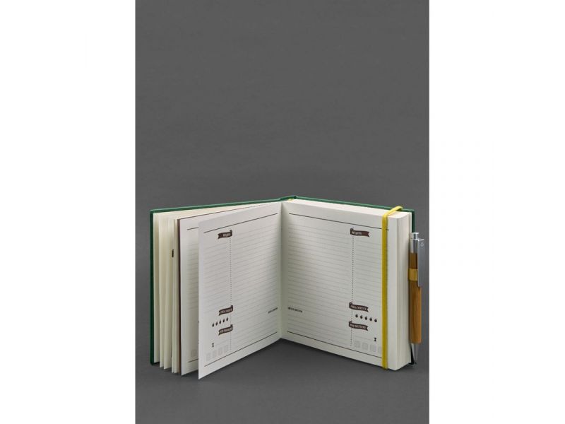 Кук-бук для записи рецептов Книга кулинарных секретов в зеленой обложке, фото 2