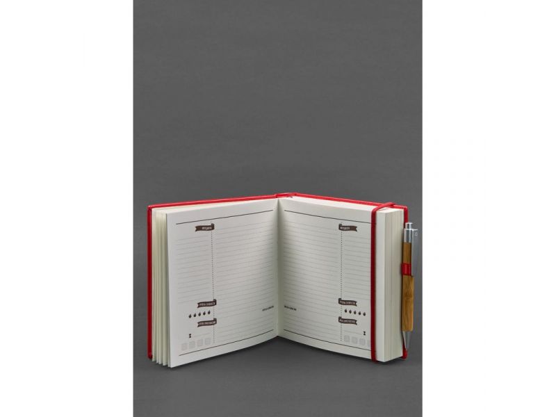 Кук-бук для записи рецептов Книга кулинарных секретов в красной обложке, фото 2