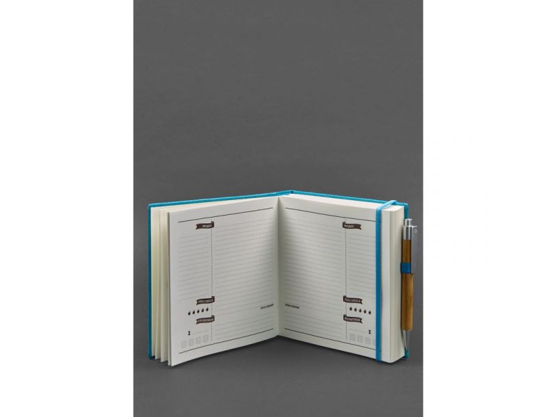 Кук-бук для записи рецептов Книга кулинарных секретов в голубой обложке, фото 2