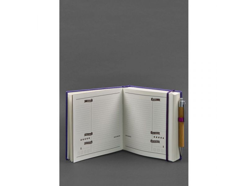 Кук-бук для записи рецептов Книга кулинарных секретов в фиолетовый обложке, фото 2