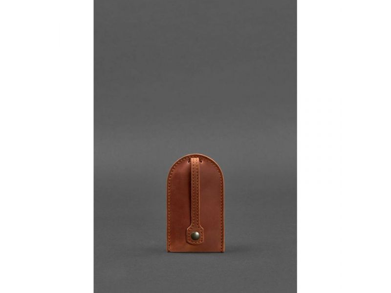 Кожаная ключница 2.0 светло-коричневая Crazy Horse, фото 2