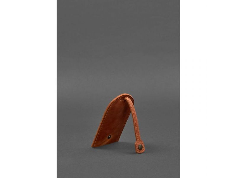 Кожаная ключница 2.0 светло-коричневая Crazy Horse, фото 4