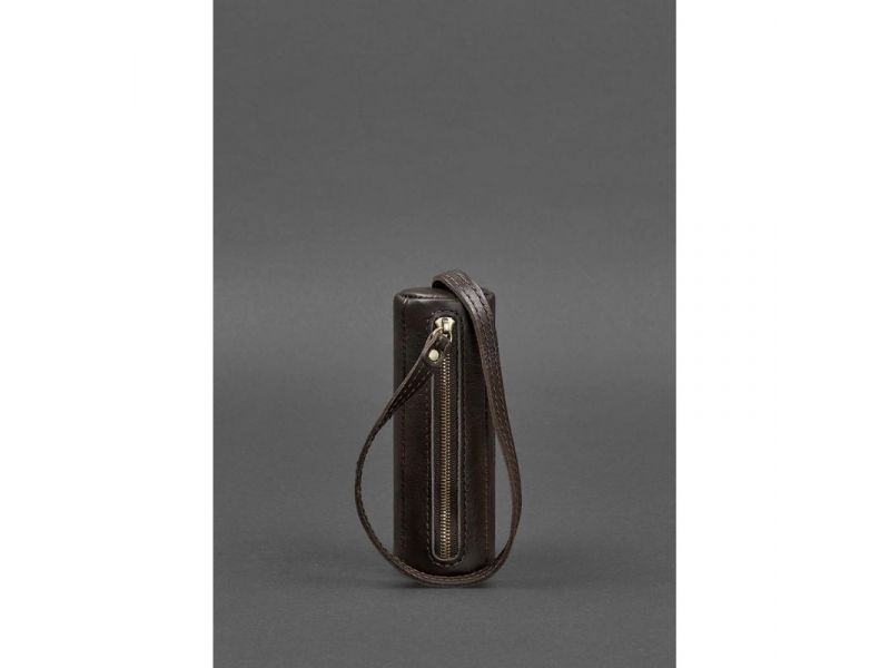 Кожаная ключница 3.0 Тубус темно-коричневая, фото 1