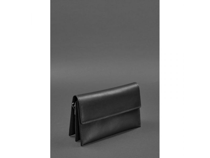 Кожаный мужской клатч-барсетка 3.0 черный краст, фото 4