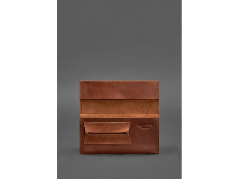 Кожаный кисет для табака 1.0 светло-коричневый Crazy Horse, фото 3