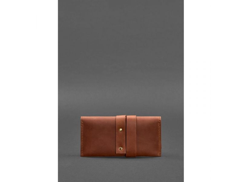 Кожаный кисет для табака 1.0 светло-коричневый Crazy Horse, фото 4