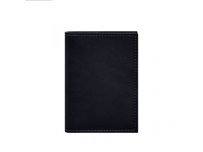 Кожаная обложка для паспорта и военного билета 1.2 синяя Краст, фото 6