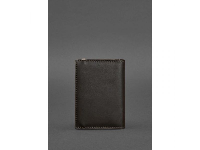 Кожаная обложка для паспорта 2.0 темно-коричневая, фото 5