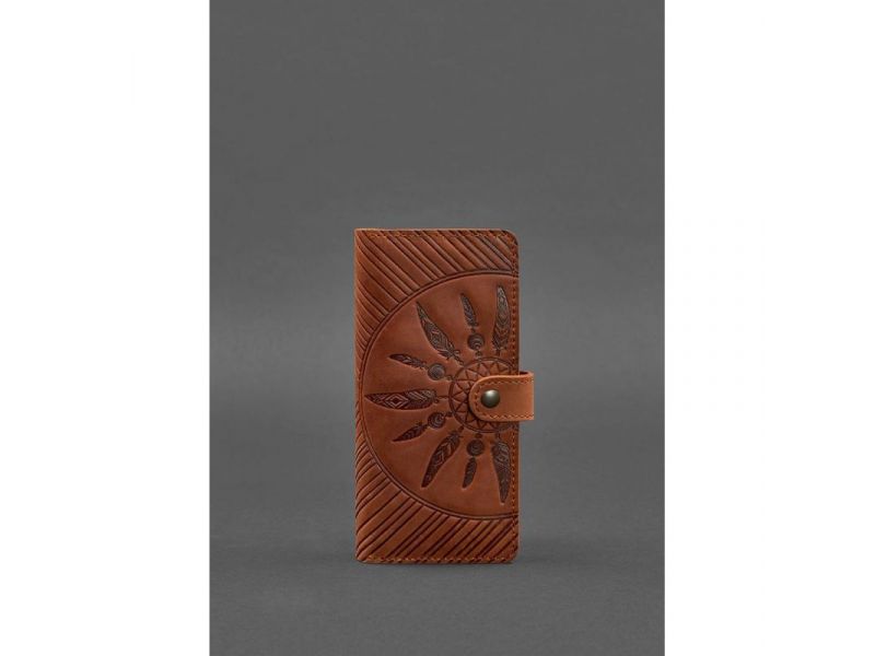 Кожаное женское портмоне 7.0 Инди светло-коричневое, фото 1