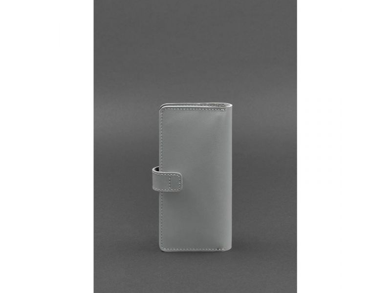 Кожаное портмоне 7.0 серое, фото 4