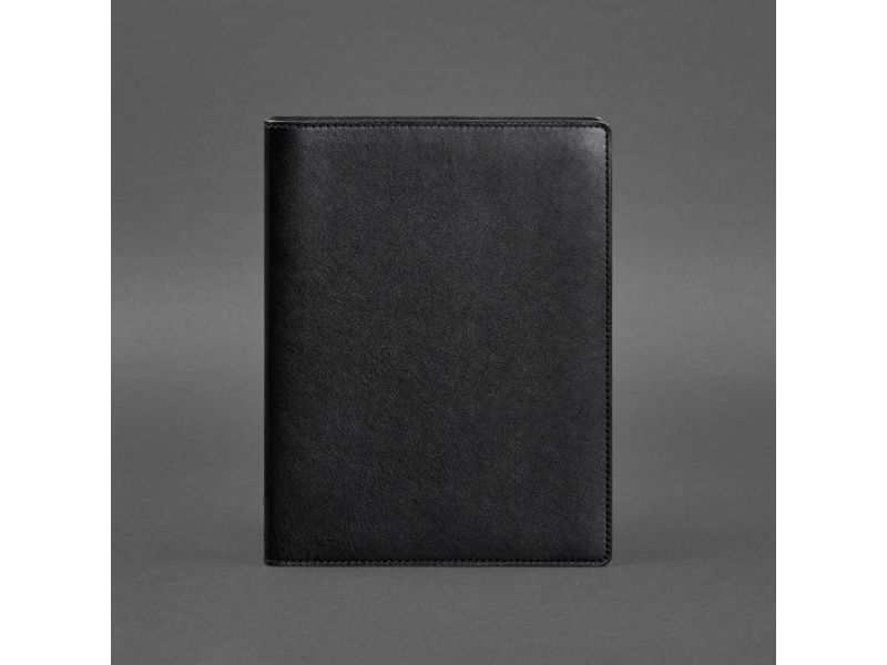 Кожаный блокнот на сегрегаторе (мягкая обложка на кольцах) 13.0 черный, фото 4