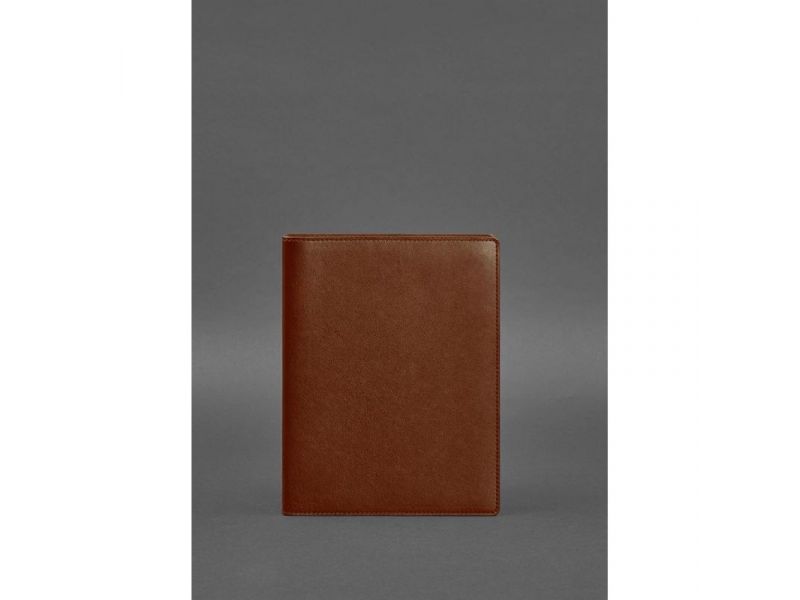 Кожаный блокнот на сегрегаторе (мягкая обложка на кольцах) 13.0 светло-коричневый, фото 1