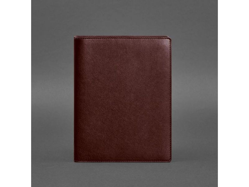 Кожаный блокнот на сегрегаторе (мягкая обложка на кольцах) 13.0 бордовый, фото 4