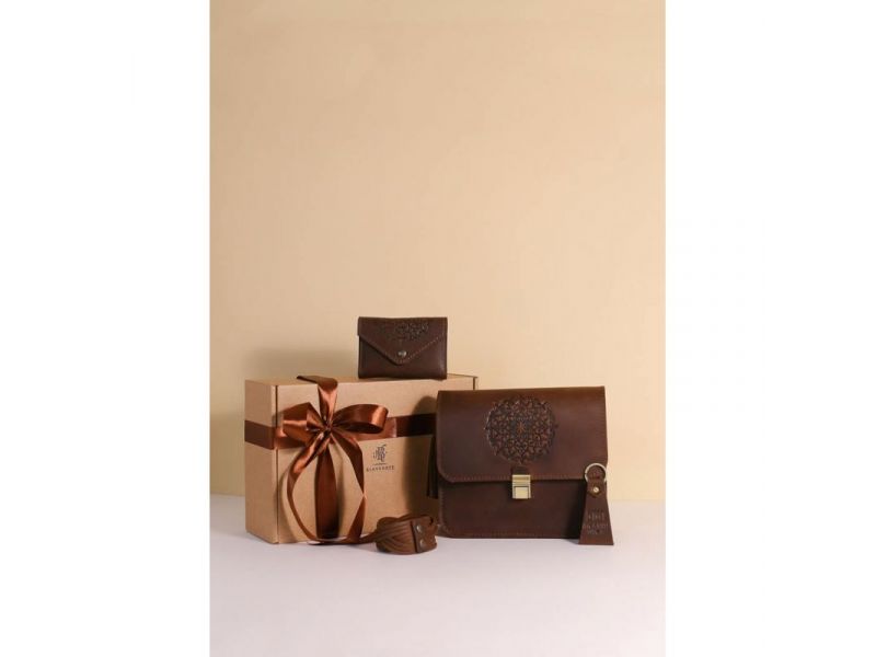 Женский подарочный набор кожаных аксессуаров Мюнхен, фото 1