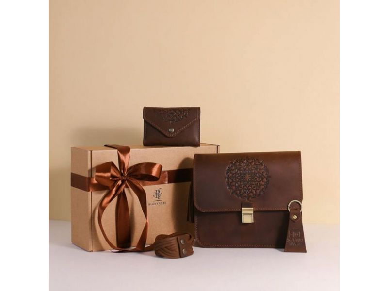 Женский подарочный набор кожаных аксессуаров Мюнхен, фото 6