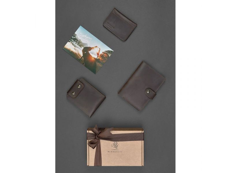 Мужской подарочный набор кожаных аксессуаров Лион, фото 2