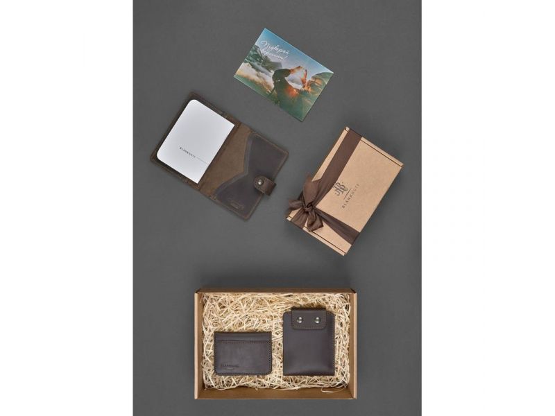 Мужской подарочный набор кожаных аксессуаров Лион, фото 3