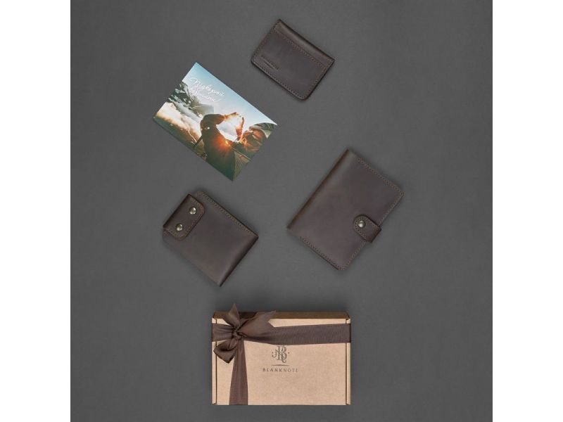 Мужской подарочный набор кожаных аксессуаров Лион, фото 5