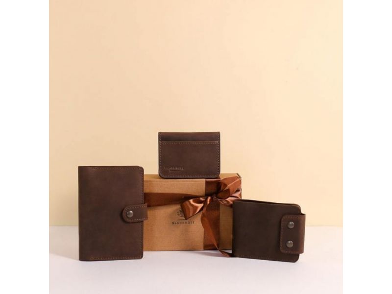 Мужской подарочный набор кожаных аксессуаров Лион, фото 6