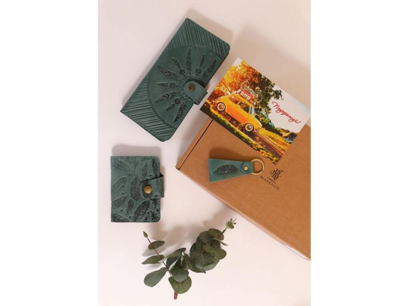 Набор женских кожаных аксессуаров Канкун, фото 1