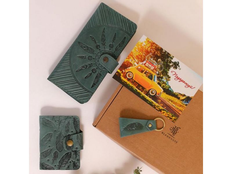 Набор женских кожаных аксессуаров Канкун, фото 3