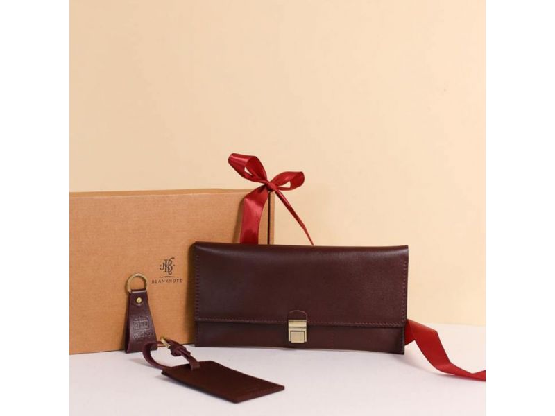 Набор кожаных аксессуаров для путешественника Марсель, фото 3