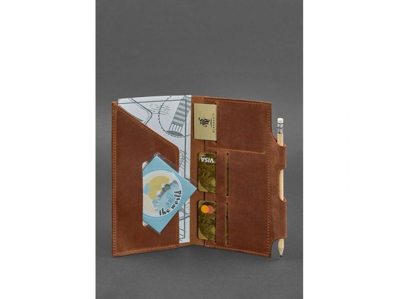 Кожаный тревел-кейс 3.0 светло-коричневый Crazy Horse, фото 2