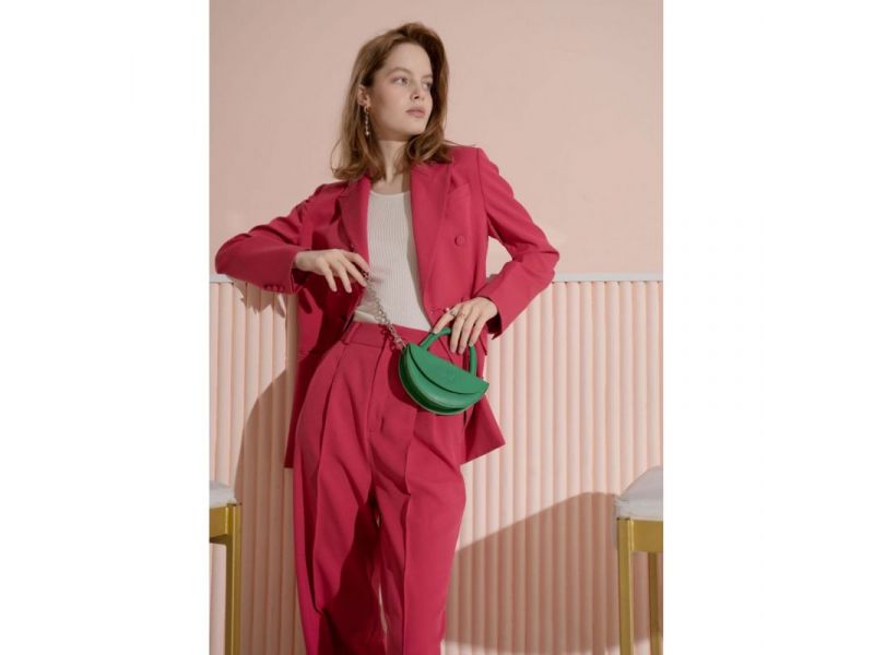 Женская кожаная мини-сумка Сhris micro зеленая, фото 1