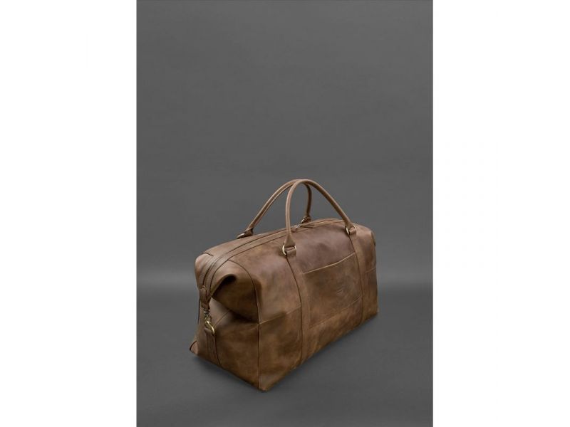 Кожаная дорожная сумка темно-коричневый Crazy Horse, фото 1