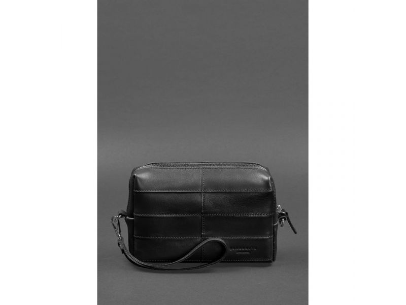 Кожаная косметичка-несессер 3.1 черный краст, фото 2