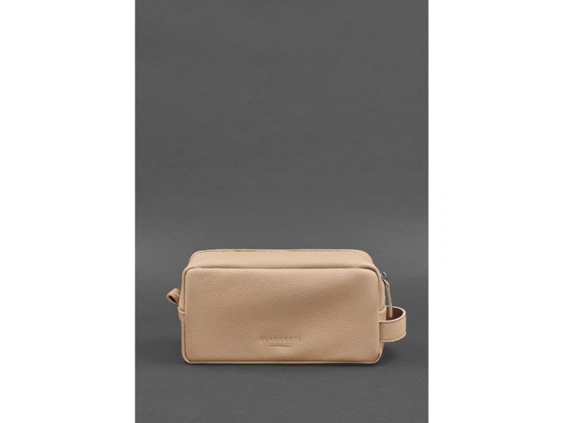 Кожаная косметичка-несессер 6.0 бежевый флотар, фото 1