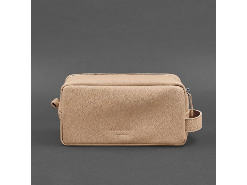 Кожаная косметичка-несессер 6.0 бежевый флотар, фото 6