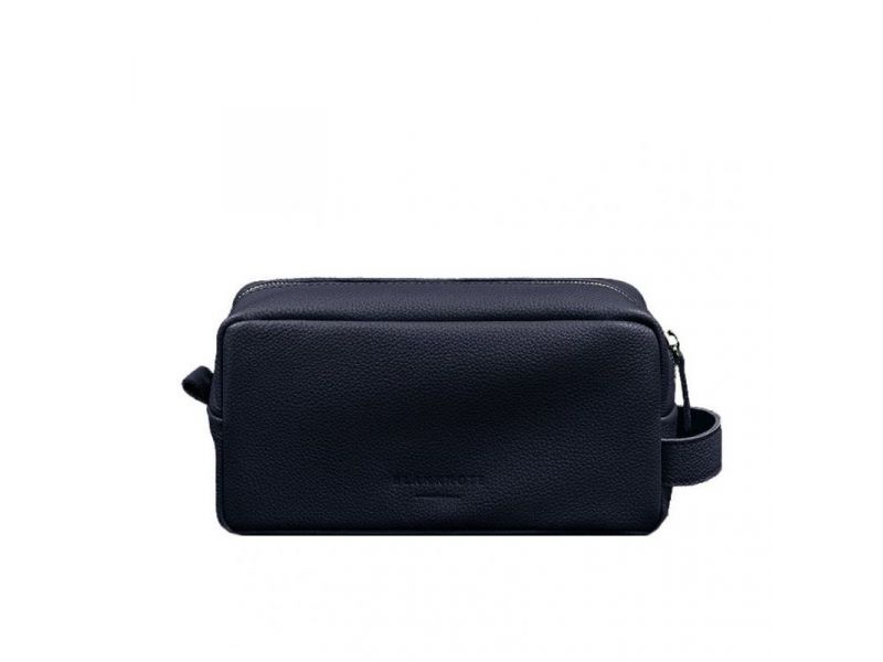 Кожаная косметичка-несессер 6.0 темно-синий флотар, фото 6