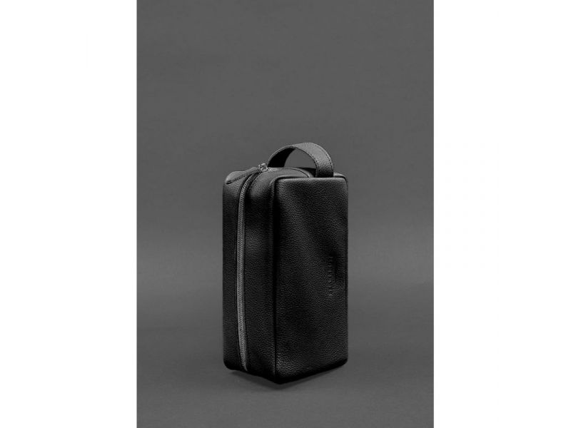 Кожаная косметичка-несессер 6.0 черный флотар, фото 4