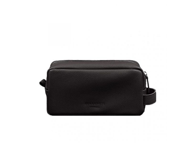 Кожаная косметичка-несессер 6.0 черный флотар, фото 7