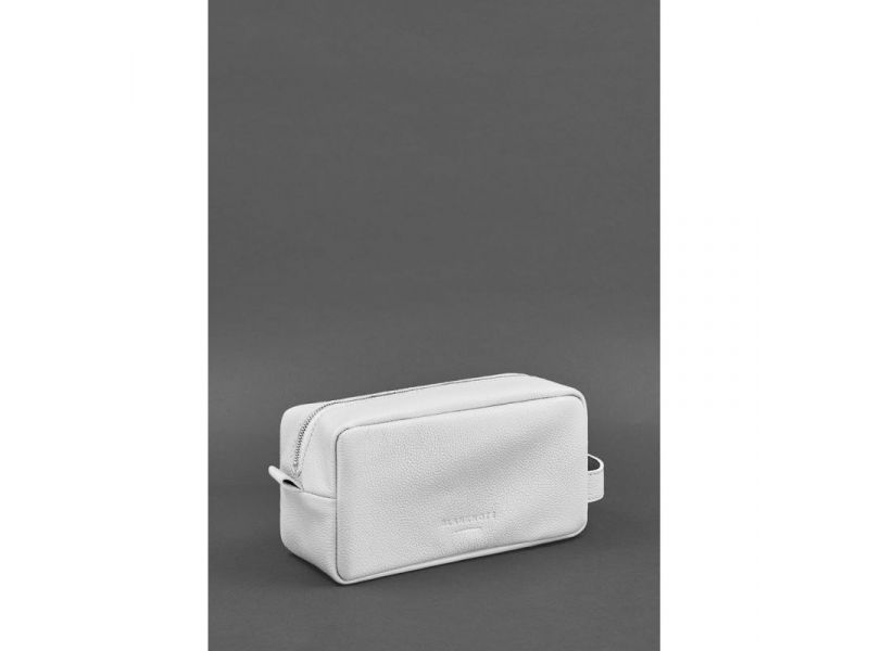 Кожаная косметичка-несессер 6.0 белый флотар, фото 3