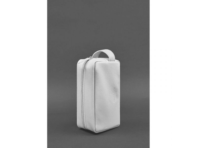 Кожаная косметичка-несессер 6.0 белый флотар, фото 4