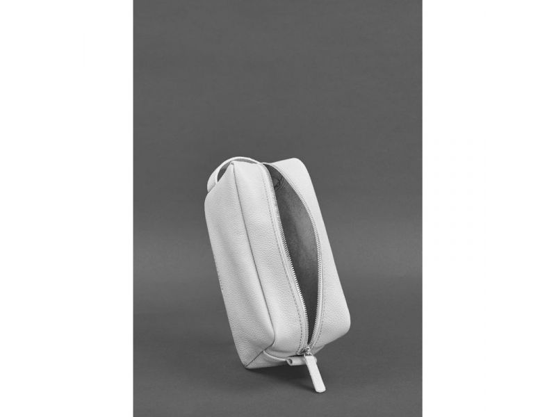 Кожаная косметичка-несессер 6.0 белый флотар, фото 5